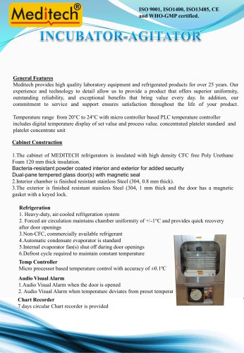 platelet incubator agitator stainless steel