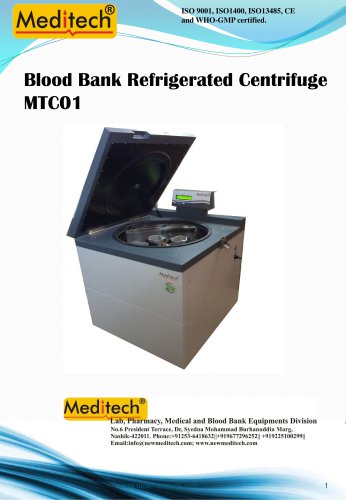 Refrigerated centrifuge - Micro controller based