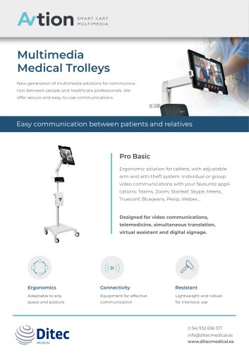 Multimedia Medical Trolleys