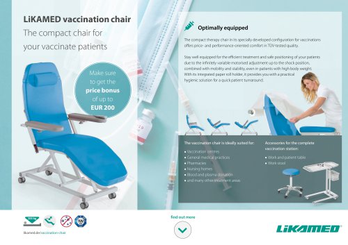 LiKAMED vaccination chair