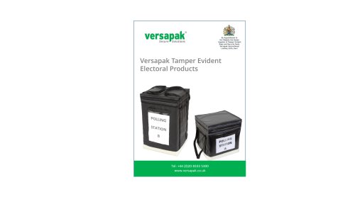 Versapak Tamper Evident Electoral Products