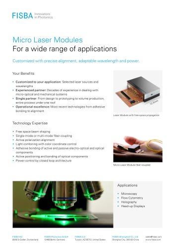 Micro Laser Modules