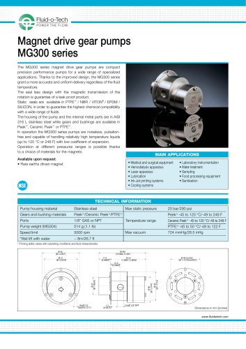 Gear Pump MG300 series