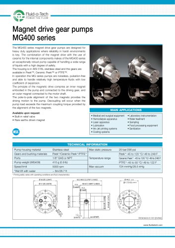 Gear Pump MG400 series