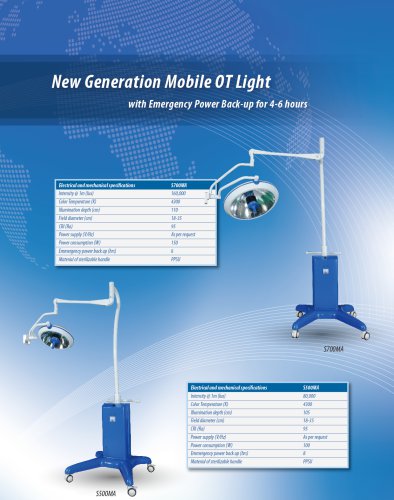 Mobile Lamp,LED surgical light / mobile / battery-powered,TECHARTMED