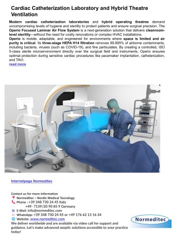 Cardiac Catheterization Laboratory and Hybrid Theatre Ventilation