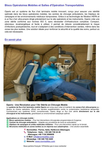 Operating Room Emergency Medical Tents