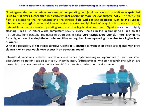 Should intravitreal injections be performed in an office setting or in the operating room