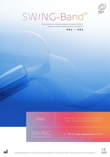 Correction de l&rsquo;Incontinence Urinaire d&rsquo;Effort Stress Urinary Incontinence Correction SB3 / SB4