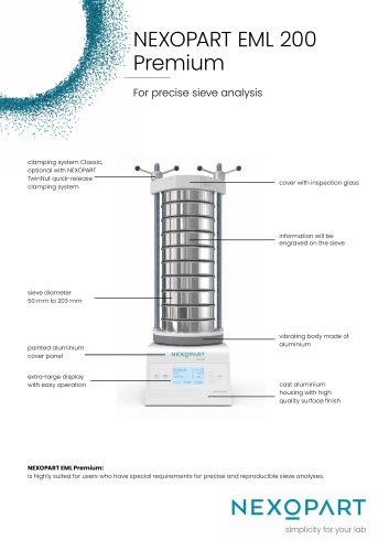 Data Sheet NEXOPART EML 200 Premium