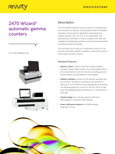 2470 Wizard2 automatic gamma counters