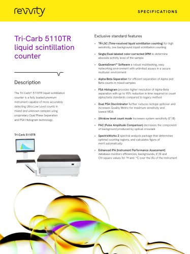 Tri-Carb 5110TR liquid scintillation counter