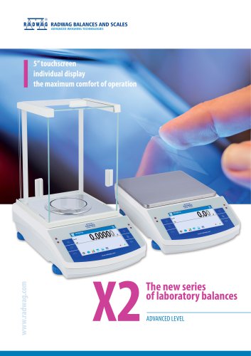 X2 The new series of laboratory balances