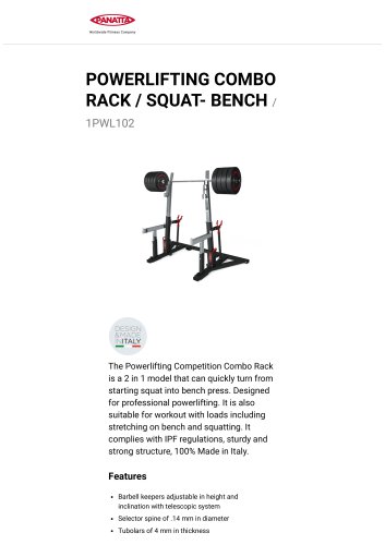 POWERLIFTING COMBO RACK / SQUAT- BENCH