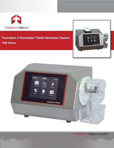 Torontech 2 Parameter Tablet Hardness Testers - TAB Series