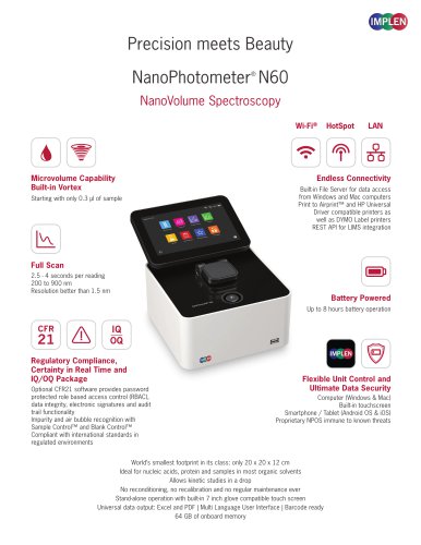 NanoPhotometer® N60