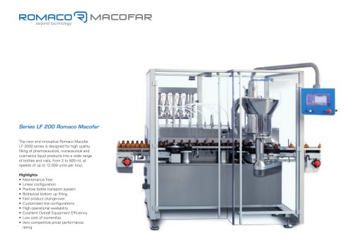 Series LF 200 Romaco Macofar