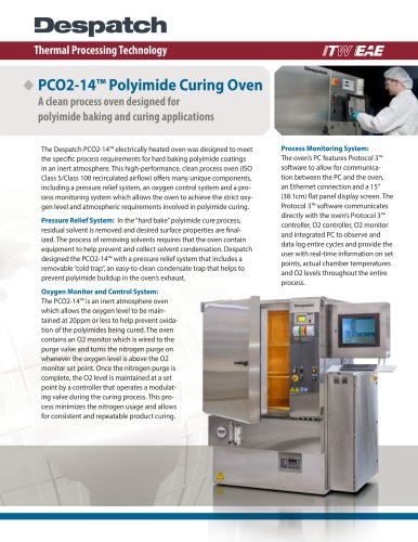 PCO2-14™ Polyimide Curing Oven