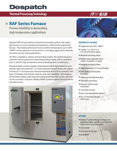 RAF Series Furnace