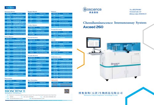 Chemiluminescence Immunoassay System