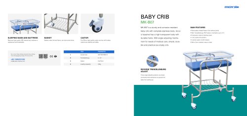 MK-B07 Hospital Baby Crib