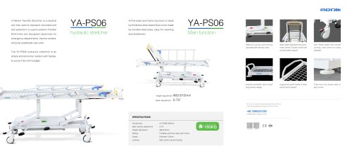 YA-PS06 Hydraulic Patient Transfer Stretcher