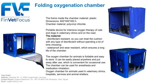 FVF Oxygenation chamber - Finvetfocus