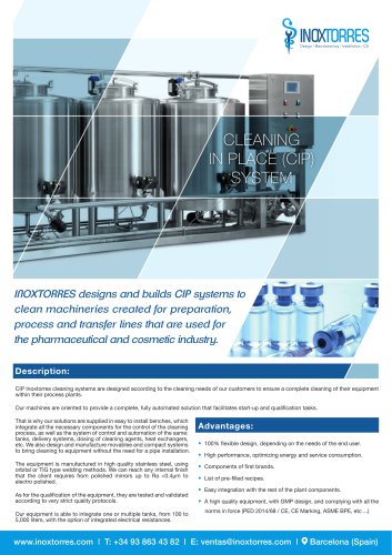 CLEANING IN PLACE (CIP) SYSTEM