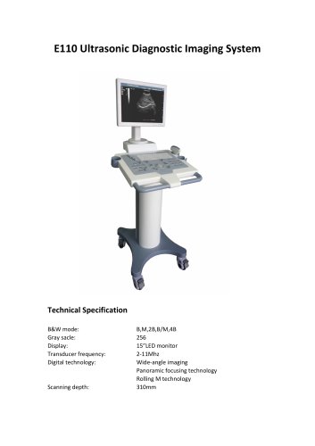 E110 trolley B/W utrasound scanner