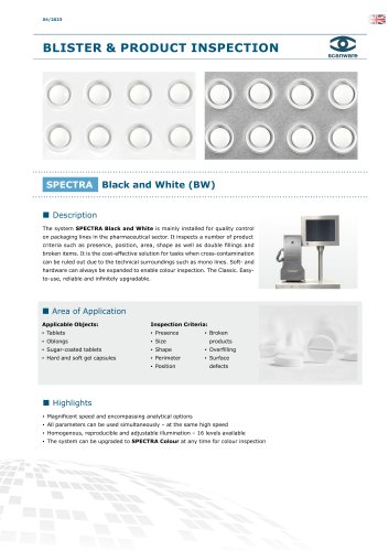 BLISTER & PRODUCT INSPECTION