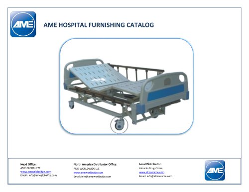 AME HOSPITAL FURNISHING CATALOG