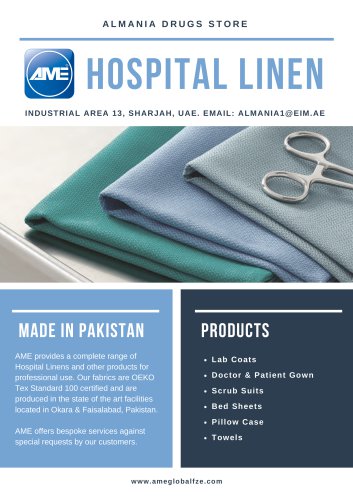 Hospital Linen Catalogue