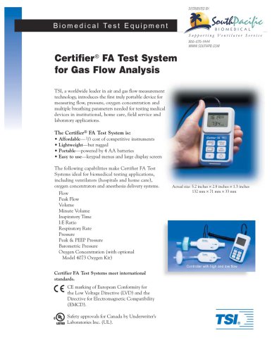 Certifier FA Ventilator Tester