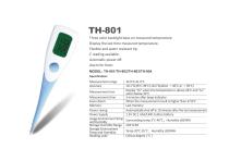 SIMZO Medical digital thermometer TH-801