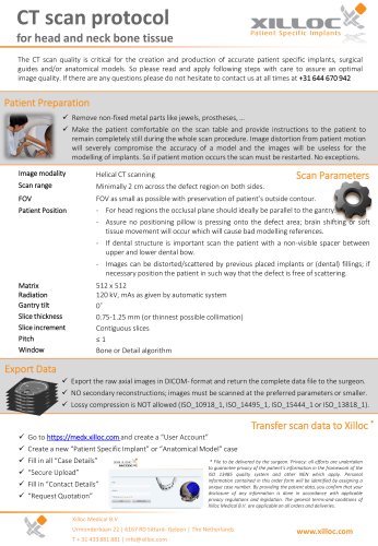 CT scan protocol