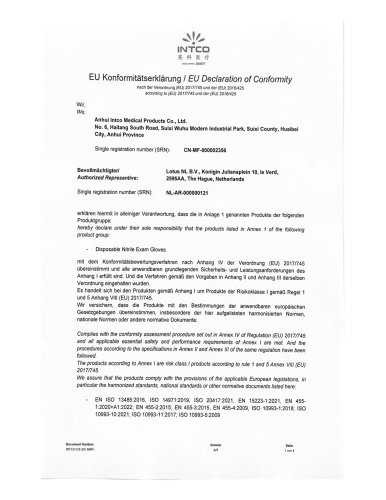 EU Declaration of Conformity