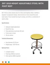 HEIGHT ADJUSTABLE STOOL WITH FOOT REST