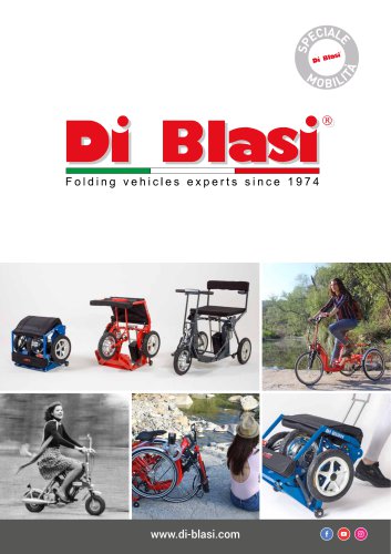 Folding adult tricycle mod. R32-R34 DI BLASI