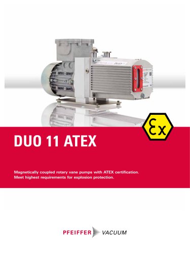 Duo 11 ATEX - Two-stage Rotary Vane Pumps