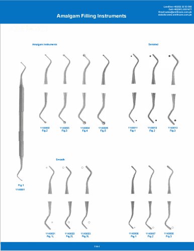 Amalgam Filling Instruments