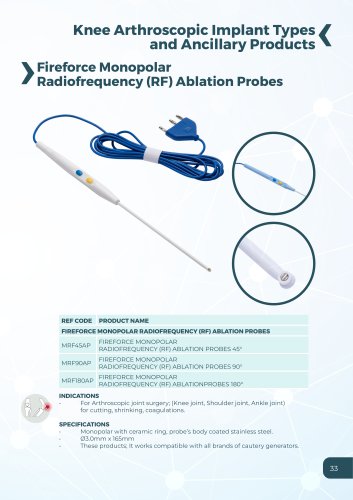 Fireforce Monopolar RF Ablation Probes