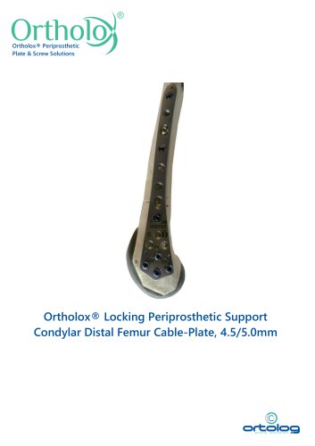 Ortholox Locking Condylar Distal Femur Cable-Plate