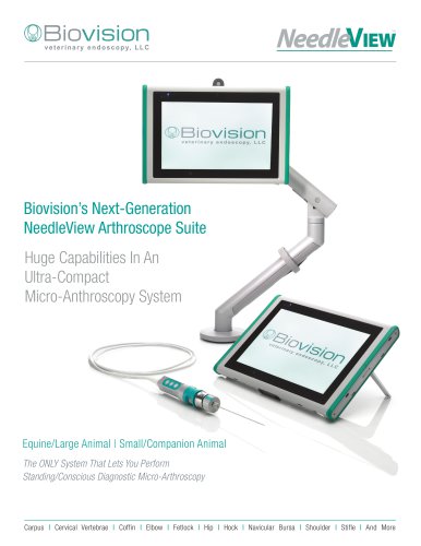 Biovision’s Next-Generation NeedleView Arthroscope Suite