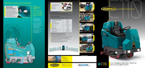 E110-D/R Ride-on scrubber-dryer