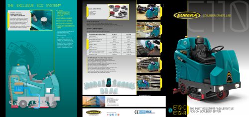 Industrial Scrubber-dryer Eurea E110-R