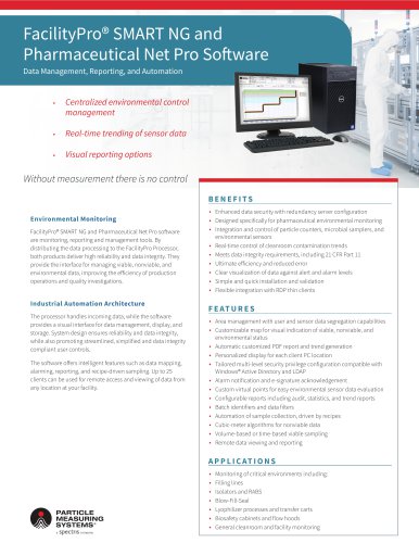 Pharmaceutical Net Pro: Environmental Monitoring Software