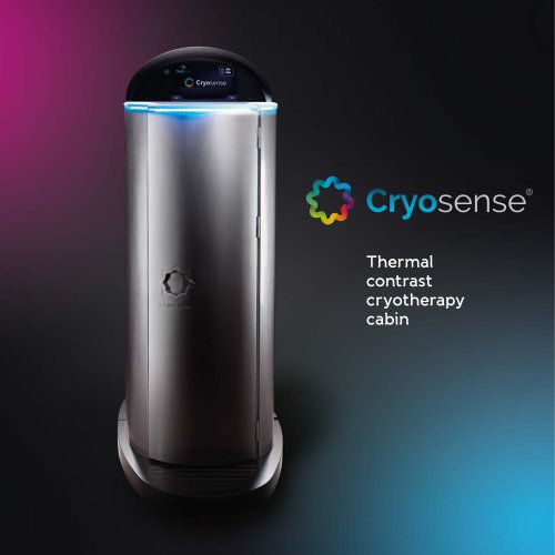 Cryosense cryotherapy chamber catalogue