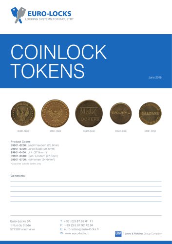 Coinlock Tokens Brochure