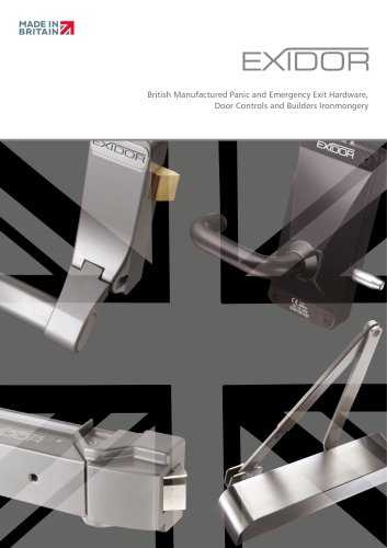 British Manufactured Panic and Emergency Exit Hardware, Door Controls and Builders Ironmongery