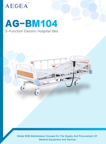 AG-BM104 Three Functions Electric Hospital Medical Bed